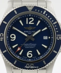 Breitling Superocean 44 A17367D81C1A1 Automatic 44mm Unisex Replica Watch - Blue Dial, Steel Case