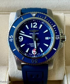 Alternative view of Breitling Superocean 44 A17367D81C1S2 Automatic 44mm Unisex Replica Watch - Blue Dial, Steel Case