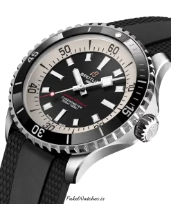 Alternative view of Breitling Superocean 44 A17376211B1S1 Automatic 44mm Unisex Replica Watch - Black Dial, Steel Case