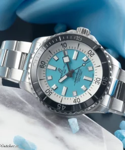 Alternative view of Breitling Superocean 44 A17376211L2A1 Automatic 44mm Unisex Replica Watch - Turquoise Dial, Steel Case