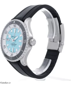 Alternative view of Breitling Superocean 44 A17376211L2S1 Automatic 44mm Unisex Replica Watch - Turquoise Dial, Steel Case