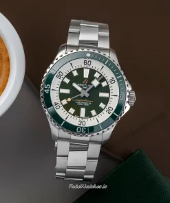 Breitling Superocean 44 A17376A31L1A1 Automatic 44mm Unisex Replica Watch - Green Dial, Steel Case