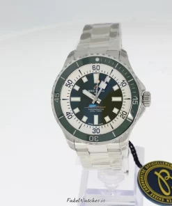 Breitling Superocean 44 A17376A31L1A1 Automatic 44mm Unisex Replica Watch - Green Dial, Steel Case