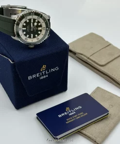 Alternative view of Breitling Superocean 44 A17376A31L1S1 Automatic 44mm Unisex Replica Watch - Green Dial, Steel Case