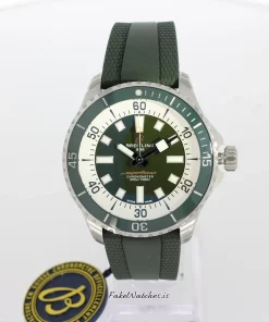 Breitling Superocean 44 A17376A31L1S1 Automatic 44mm Unisex Replica Watch - Green Dial, Steel Case