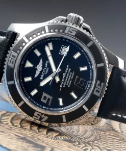 Alternative view of Breitling Superocean 44 A17391 Automatic 44mm Unisex Replica Watch - Black Dial, Steel Case