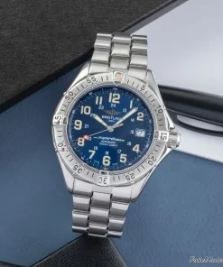 Breitling Superocean A17040 Automatic 41mm Unisex Replica Watch - Blue Dial, Steel Case