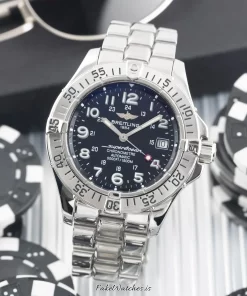 Breitling Superocean A17360 Automatic 42mm Unisex Replica Watch - Black Dial, Steel Case