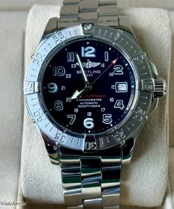 Alternative view of Breitling Superocean A17360 Automatic 42mm Unisex Replica Watch - Black Dial, Steel Case