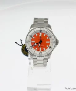 Breitling Superocean A17377211O1A1 Automatic 36mm Female Replica Watch - Orange Dial, Steel Case