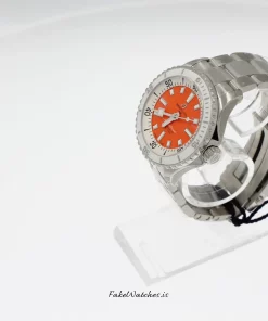 Alternative view of Breitling Superocean A17377211O1A1 Automatic 36mm Female Replica Watch - Orange Dial, Steel Case