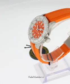 Alternative view of Breitling Superocean A17377211O1S1 Automatic 36mm Female Replica Watch - Orange Dial, Steel Case