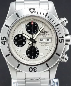 Breitling Superocean Chronograph II A13341 Automatic 44mm Unisex Replica Watch - Silver Dial, Steel Case