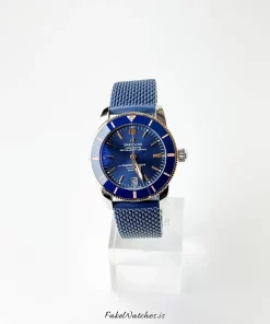 Breitling Superocean Heritage 42 UB2010161C1S1 Automatic 42mm Unisex Replica Watch - Blue Dial, Gold/Steel Case