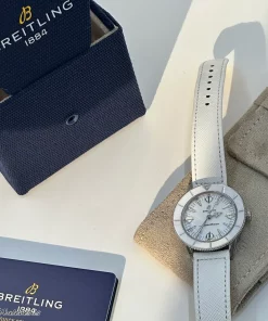 Alternative view of Breitling Superocean Heritage A10340A71A1X1 Automatic 38mm Female Replica Watch - White Dial, Steel Case