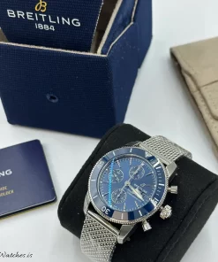 Alternative view of Breitling Superocean Heritage A13313161C1A1 Automatic 44mm Unisex Replica Watch - Blue Dial, Steel Case