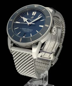 Alternative view of Breitling Superocean Heritage AB2030 Automatic 44mm Unisex Replica Watch - Blue Dial, Steel Case