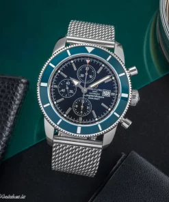 Breitling Superocean Heritage Chronograph A13320 Automatic 46mm Unisex Replica Watch - Black Dial, Steel Case