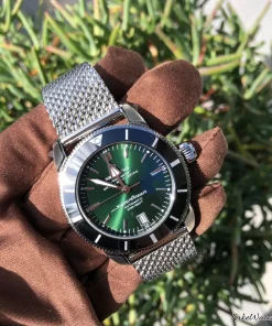 Alternative view of Breitling Superocean Heritage II 42 AB2010121L1A1 Automatic 42mm Unisex Replica Watch - Green Dial, Steel Case