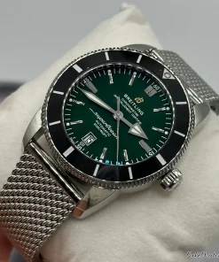 Alternative view of Breitling Superocean Heritage II 46 AB2020121L1A1 Automatic 46mm Unisex Replica Watch - Green Dial, Steel Case