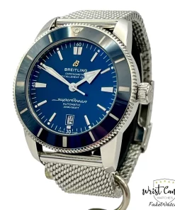 Alternative view of Breitling Superocean Heritage II 46 AB2020161C1A1 Automatic 46mm Unisex Replica Watch - Blue Dial, Steel Case