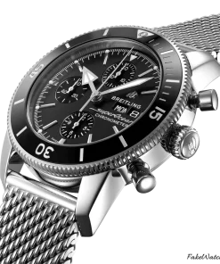 Alternative view of Breitling Superocean Heritage II Chronograph A13313121B1A1 Automatic 44mm Unisex Replica Watch - Black Dial, Steel Case