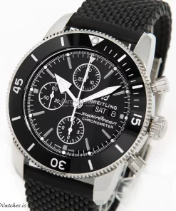 Breitling Superocean Heritage II Chronograph A13313121B1S1 Automatic 44mm Unisex Replica Watch - Black Dial, Steel Case