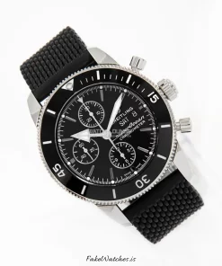 Alternative view of Breitling Superocean Heritage II Chronograph A13313121B1S1 Automatic 44mm Unisex Replica Watch - Black Dial, Steel Case
