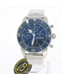 Breitling Superocean Heritage II Chronograph A13313161C1A1 Automatic 44mm Unisex Replica Watch - Blue Dial, Steel Case