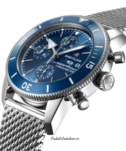Alternative view of Breitling Superocean Heritage II Chronograph A13313161C1A1 Automatic 44mm Unisex Replica Watch - Blue Dial, Steel Case
