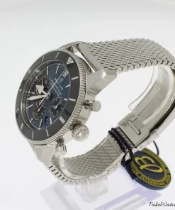Alternative view of Breitling Superocean Heritage II Chronograph AB0162121C1A1 Automatic 44mm Unisex Replica Watch - Blue Dial, Steel Case
