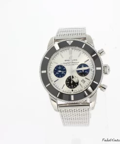 Breitling Superocean Heritage II Chronograph AB0162121G1A1 Automatic 44mm Unisex Replica Watch - Silver Dial, Steel Case