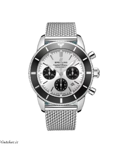 Breitling Superocean Heritage II Chronograph AB0162121G1S1 Automatic 44mm Unisex Replica Watch - Silver Dial, Steel Case