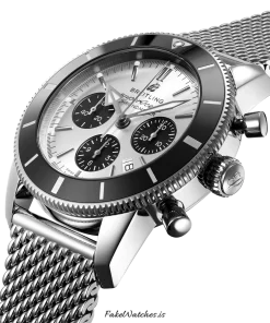 Alternative view of Breitling Superocean Heritage II Chronograph AB0162121G1S1 Automatic 44mm Unisex Replica Watch - Silver Dial, Steel Case