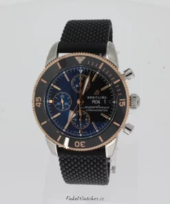 Breitling Superocean Heritage II Chronograph U13313121B1S1 Automatic 44mm Unisex Replica Watch - Black Dial, Gold/Steel Case