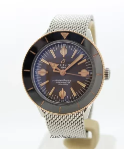 Breitling Superocean Heritage U103701A1Q1W1 Automatic 42mm Unisex Replica Watch - Brown Dial, Gold/Steel Case