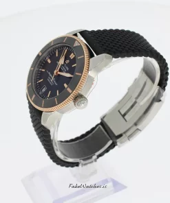 Alternative view of Breitling Superocean Heritage UB2010121B1S1 Automatic 42mm Unisex Replica Watch - Black Dial, Gold/Steel Case
