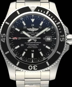 Breitling Superocean II 44 A17392 Automatic 44mm Unisex Replica Watch - Black Dial, Steel Case