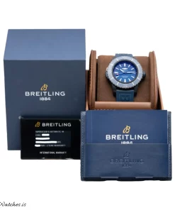 Alternative view of Breitling Superocean V17369161C1S1 Automatic 48mm Unisex Replica Watch - Blue Dial, Titanium Case