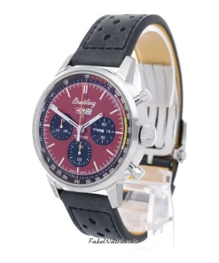 Alternative view of Breitling Top Time A25310241K1X1 Automatic 42mm Unisex Replica Watch - Red Dial, Steel Case