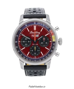 Breitling Top Time AB01761A1K1X1 Automatic 41mm Unisex Replica Watch - Red Dial, Steel Case