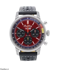 Breitling Top Time AB01761A1K1X1 Automatic 41mm Unisex Replica Watch - Red Dial, Steel Case