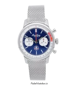 Breitling Top Time AB01763A1C1A1 Automatic 41mm Unisex Replica Watch - Blue Dial, Steel Case