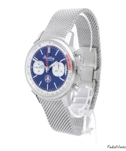 Alternative view of Breitling Top Time AB01763A1C1A1 Automatic 41mm Unisex Replica Watch - Blue Dial, Steel Case