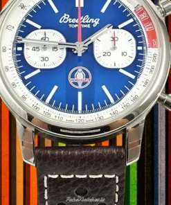 Breitling Top Time AB01763A1C1X1 Automatic 41mm Unisex Replica Watch - Blue Dial, Steel Case