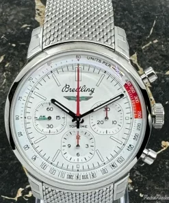 Alternative view of Breitling Top Time AB01766A1A1A1 Automatic 41mm Unisex Replica Watch - Silver Dial, Steel Case