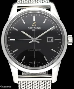 Breitling Transocean A10360 Automatic 43mm Unisex Replica Watch - Black Dial, Steel Case