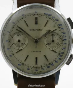 Breitling Vintage 1155 Manual winding 35mm Unisex Replica Watch - Silver Dial, Steel Case