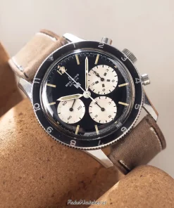 Breitling Vintage 765 CP Manual winding 41mm Unisex Replica Watch - Black Dial, Steel Case