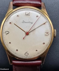 Alternative view of Breitling Vintage Vintage Manual winding 34mm Unisex Replica Watch - Champagne Dial, Steel Case
